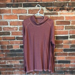 Rust Long Sleeve Cowl Neck Top